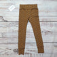 Soft, stretchy camel leopard print kids leggings. Handmade from cotton jersey.