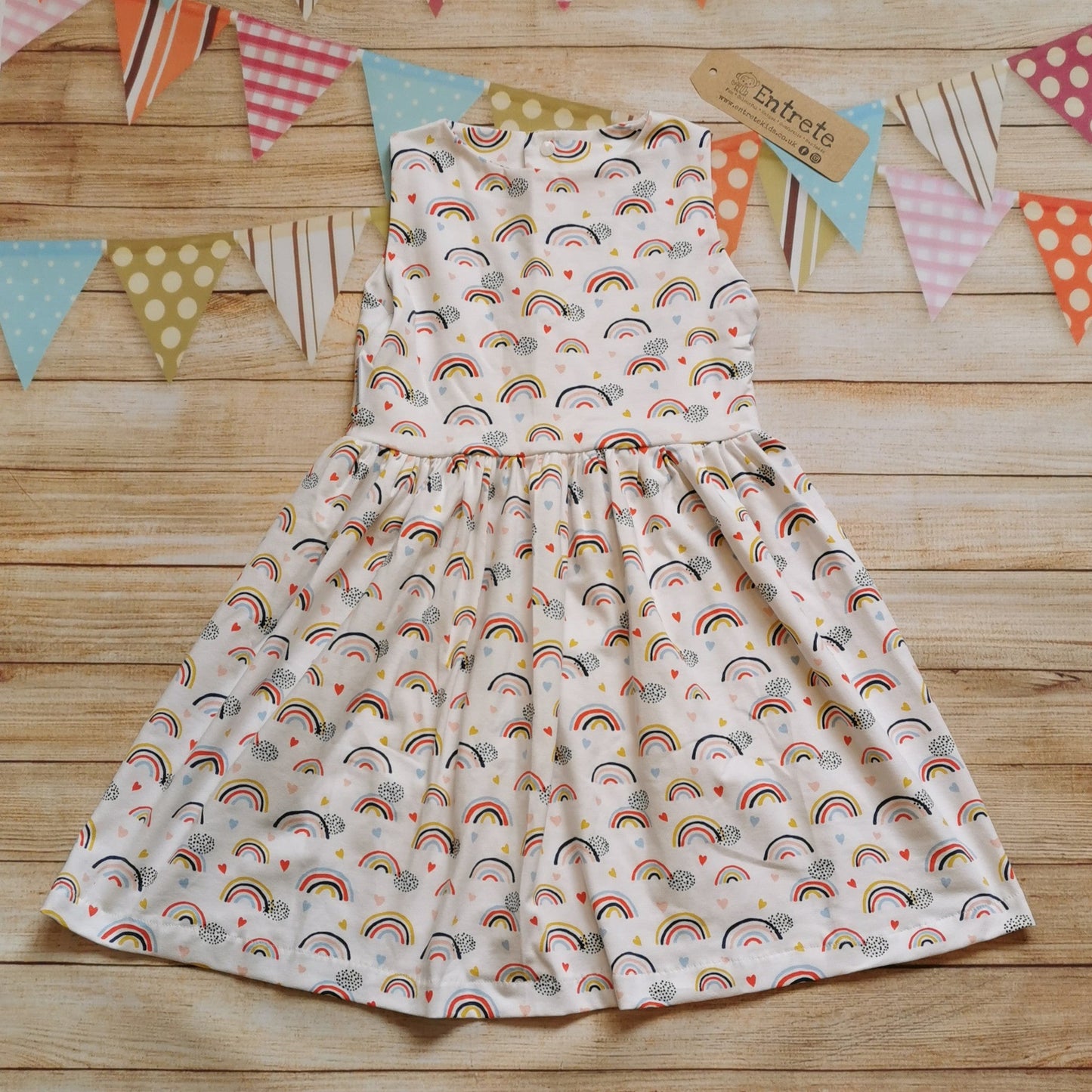 Puppy Party & Rainbow Hearts Organic Cotton Toddler Girl