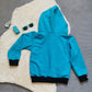 Mountain Pass Hoodie or Sherpa Lined Hoodie - Sky Blue & Colour Striped