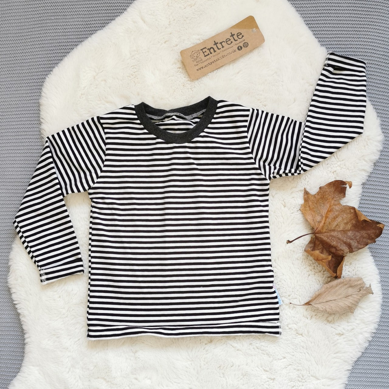 Long Sleeve T-Shirt - Monochrome Striped